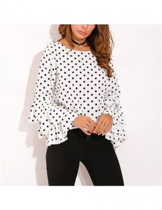 Kobiety Polka Dot Blusas...