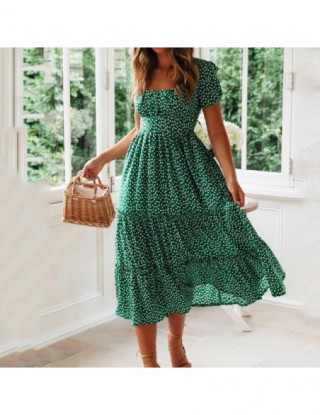 Vestidos Vintage nadruk w...