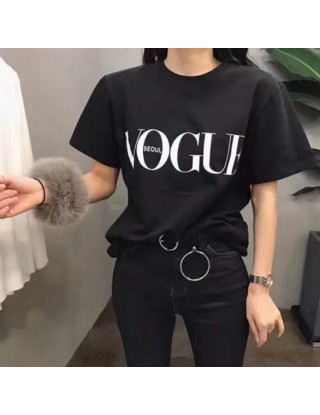 Vogue list Print T Shirt...